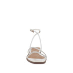 Sandalia Casual Trender color Blanco con Brillos para Mujer