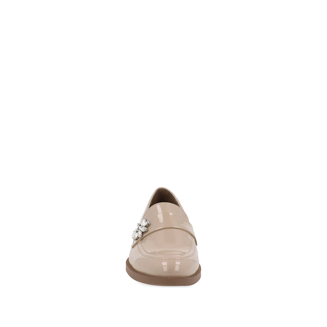 Zapato Mocasin Casual Trender color Beige para Mujer