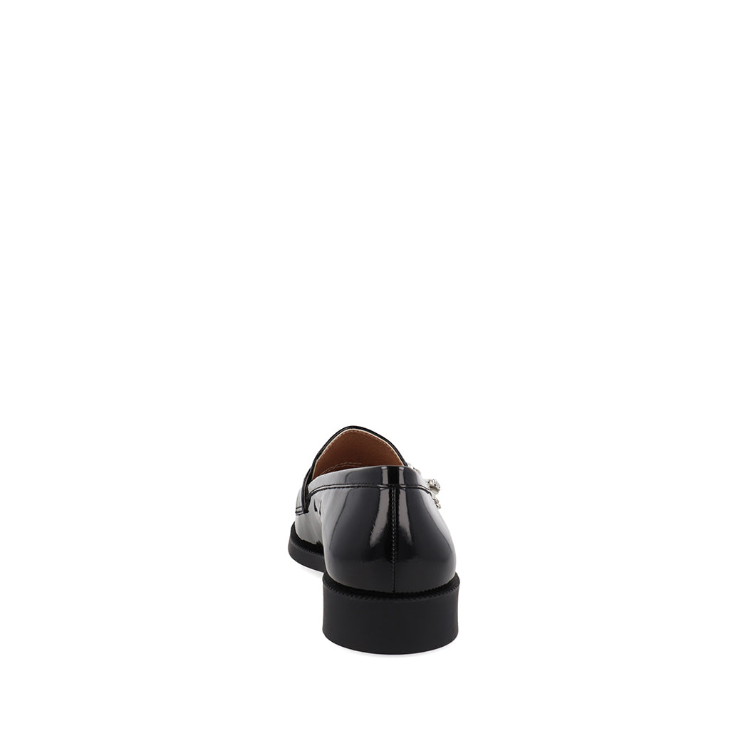 Bostoniano Casual Trender color Negro para Mujer con Aplicación Plateada