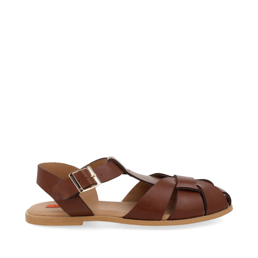 Sandalia Casual Trender color Castana para Mujer