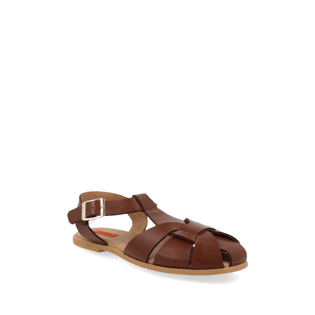 Sandalia Casual Trender color Castana para Mujer