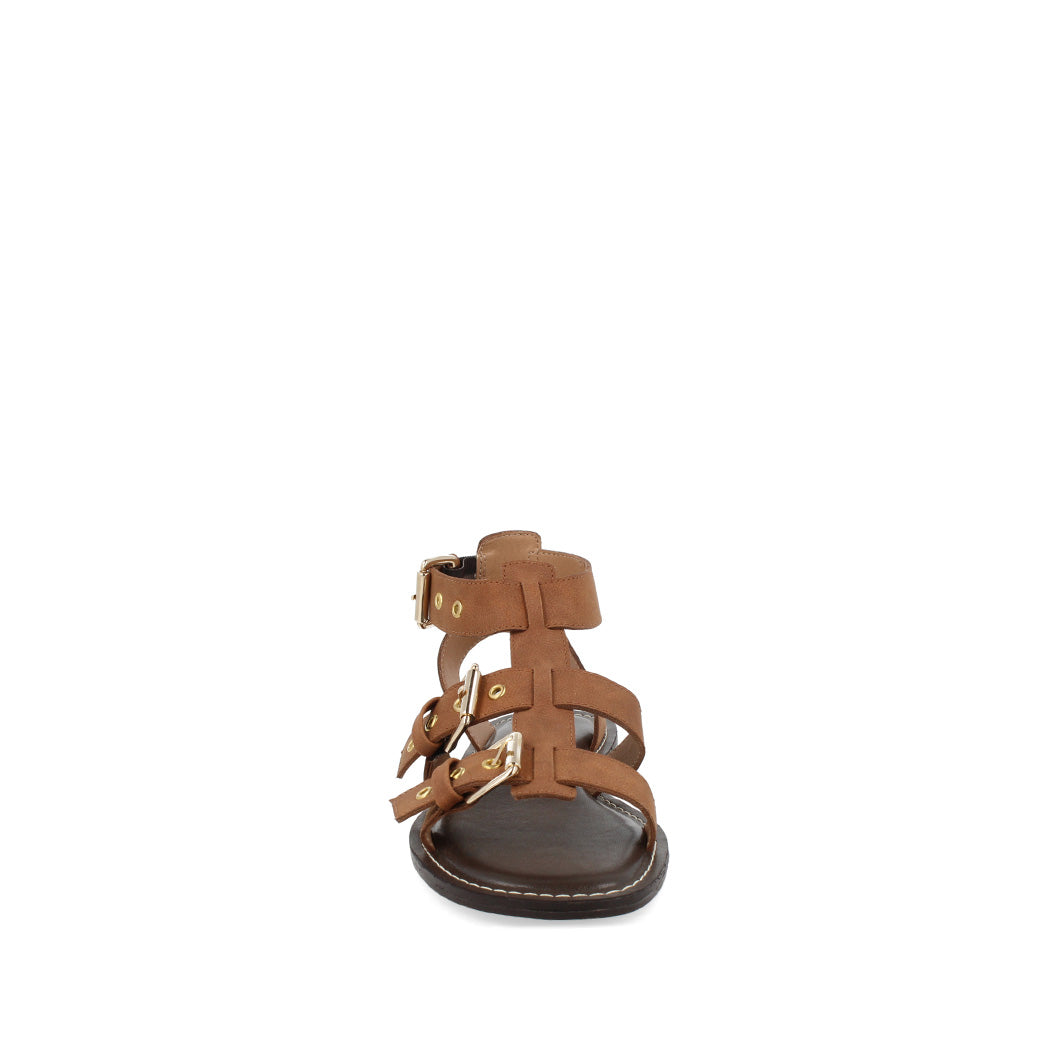 Sandalia Casual Trender color Camel para Mujer