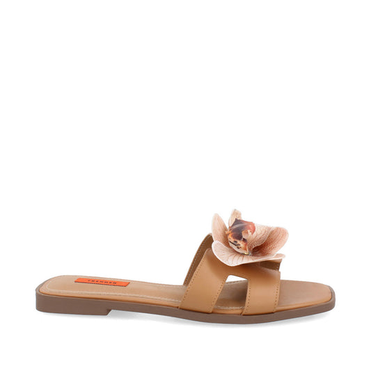 Sandalia Casual Trender color Avellana para Mujer