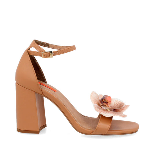 Sandalia Casual Trender color Avellana para Mujer