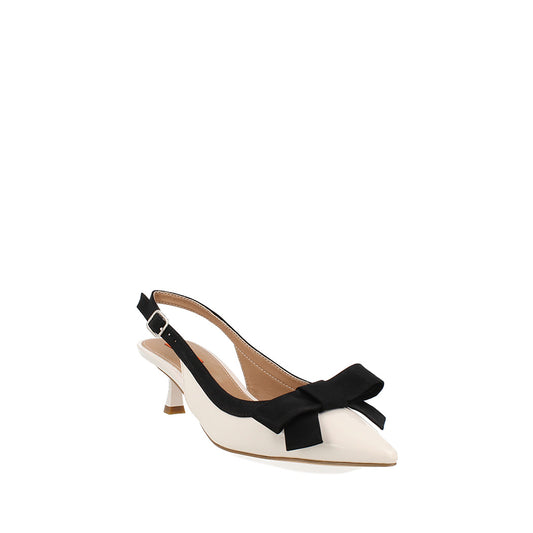 Zapatilla de Vestir Trender color latte con Negro para Mujer