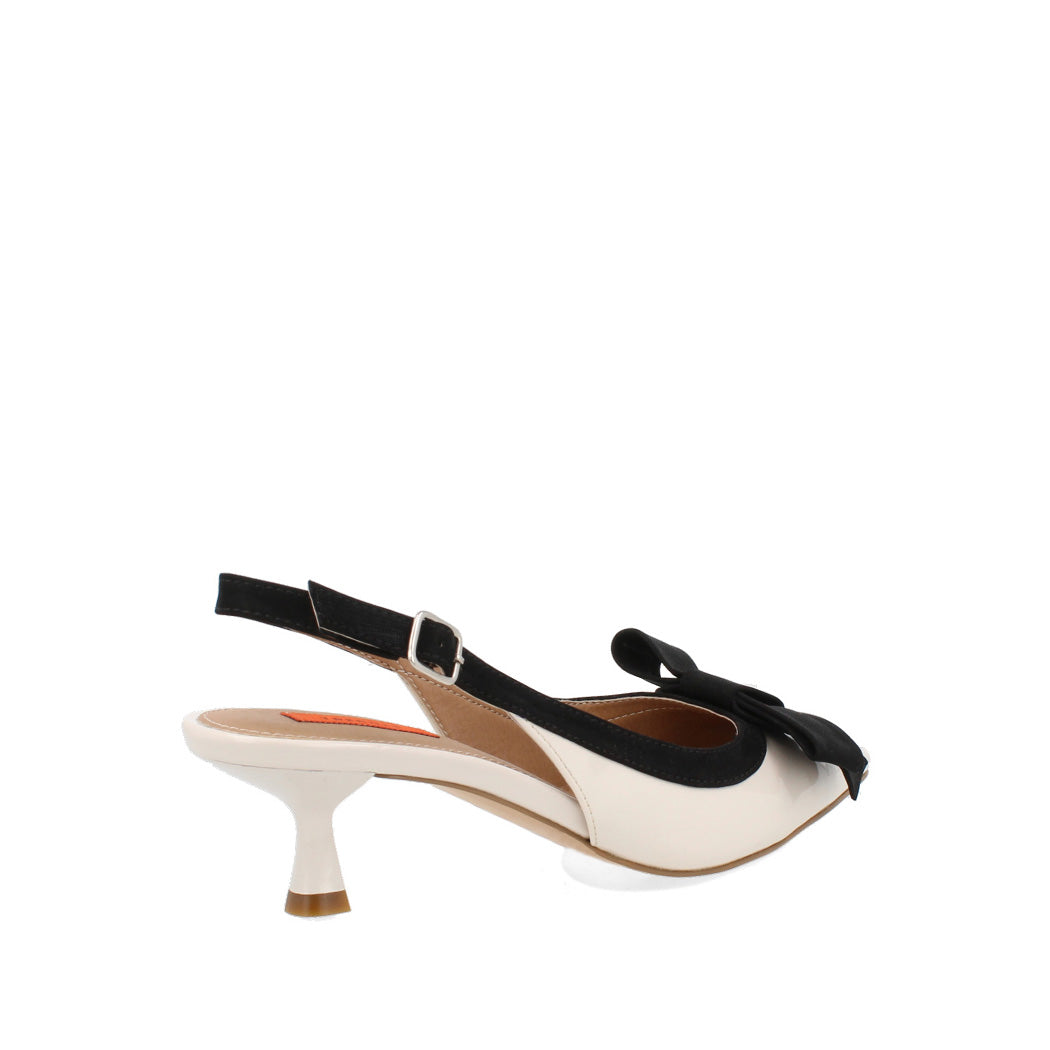 Zapatilla de Vestir Trender color latte con Negro para Mujer