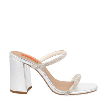 Zapatilla de Fiesta Trender color Plata para Mujer