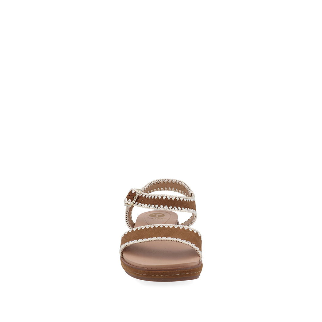 Sandalia Casual Trender color Café para Mujer