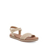 Sandalia Casual Trender color Latte para Mujer con detalle tejido