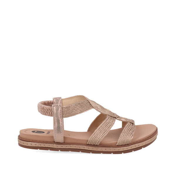Sandalia Casual Trender color Bronce para Mujer