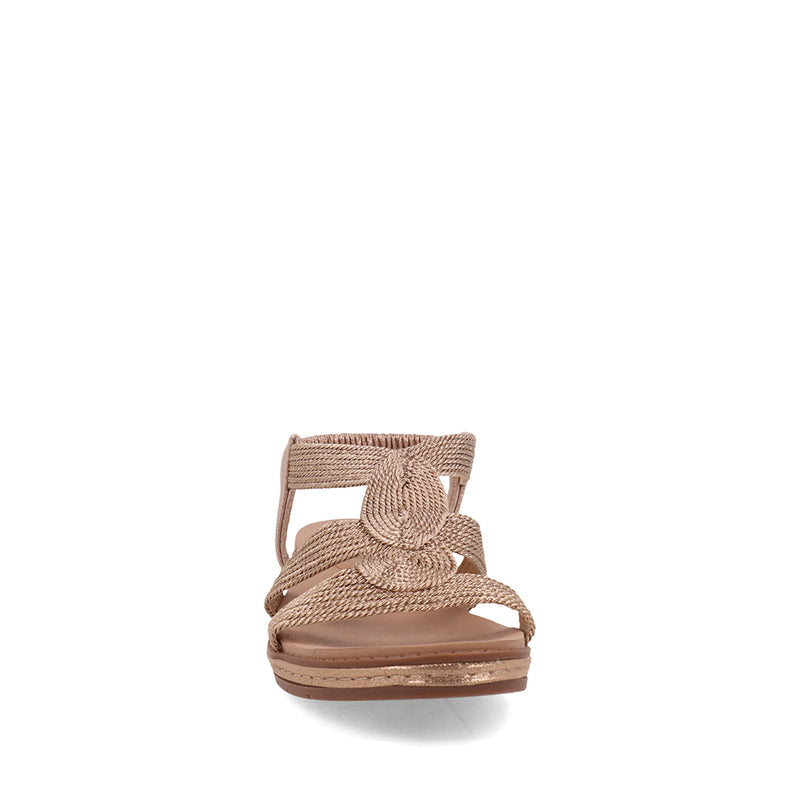 Sandalia Casual Trender color Bronce para Mujer