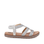 Sandalia Casual Trender color Plata para Mujer
