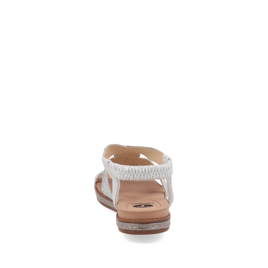 Sandalia Casual Trender color Plata para Mujer