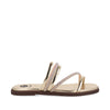 Sandalia Casual Trender color Oro para Mujer con Brillos