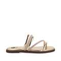 Sandalia Casual Trender color Oro para Mujer con Brillos
