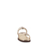 Sandalia Casual Trender color Oro para Mujer con Brillos