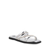 Sandalia Casual Trender color Plata para Mujer con Brillos