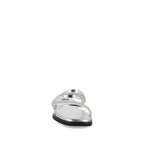 Sandalia Casual Trender color Plata para Mujer con Brillos