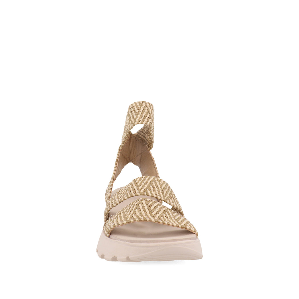 Sandalia Casual Trender color Beige para Mujer