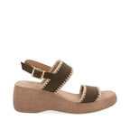 Sandalia Casual Trender color Verde para Mujer