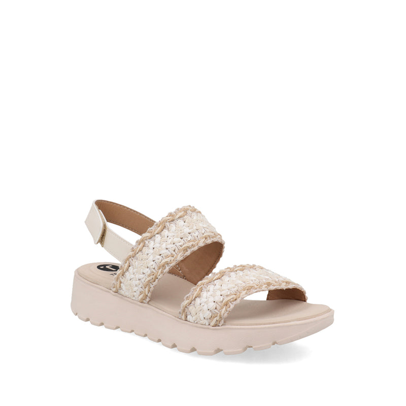 Sandalia Casual Trender color Latte para Mujer