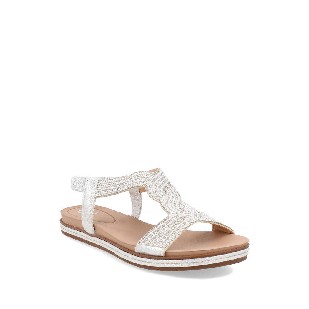 Sandalia Casual Trender color Gris para Mujer