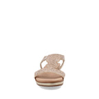 Sandalia Casual Trender color Oro para Mujer
