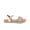Sandalia Casual Trender color Latte para Mujer