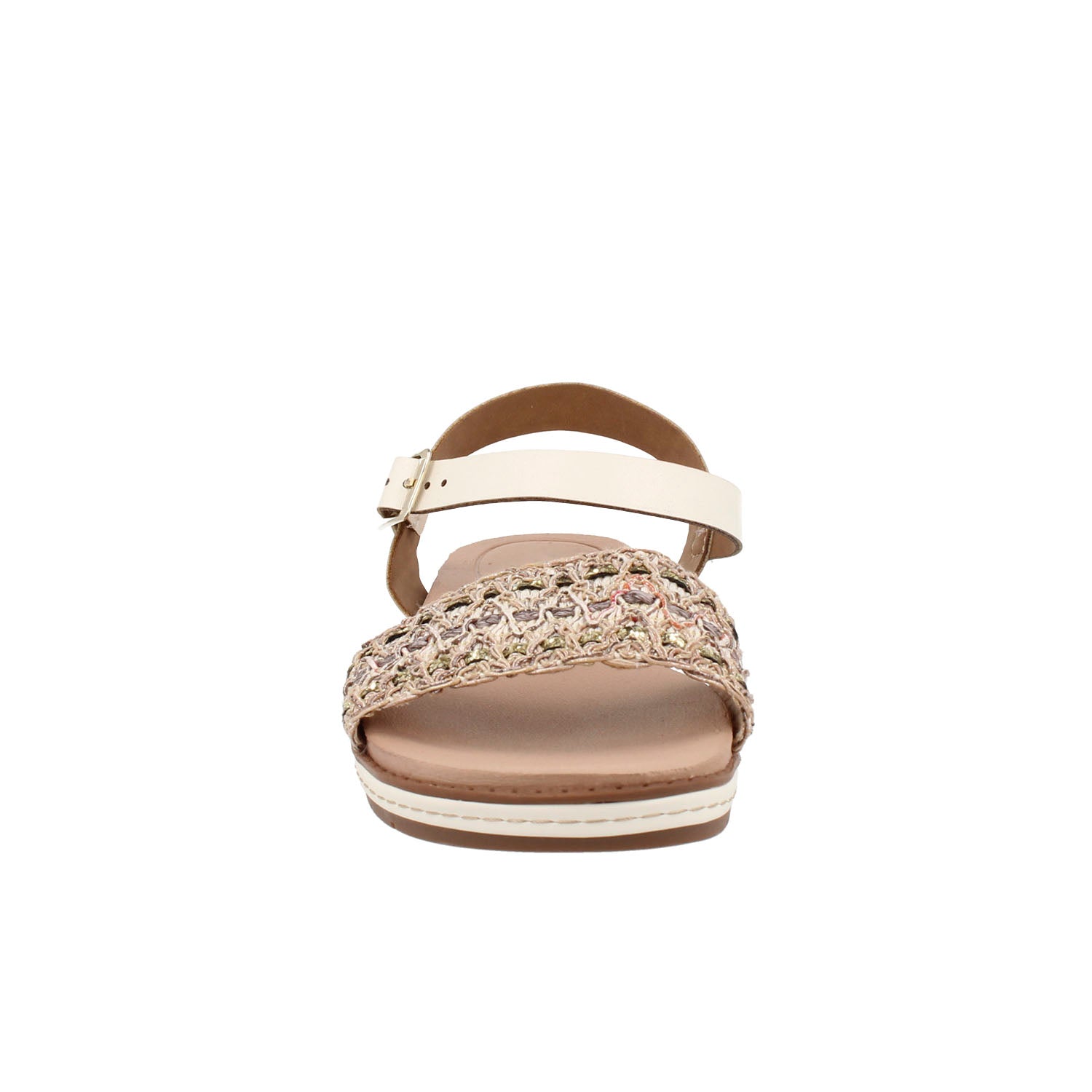 Sandalia Casual Trender color Latte para Mujer