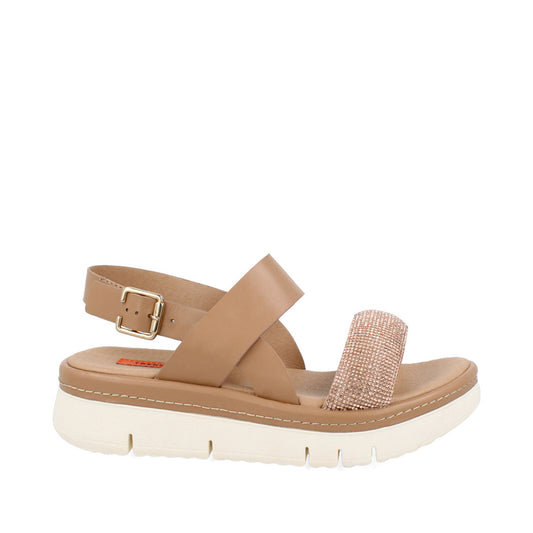 Sandalia Casual Trender color Beige para Mujer