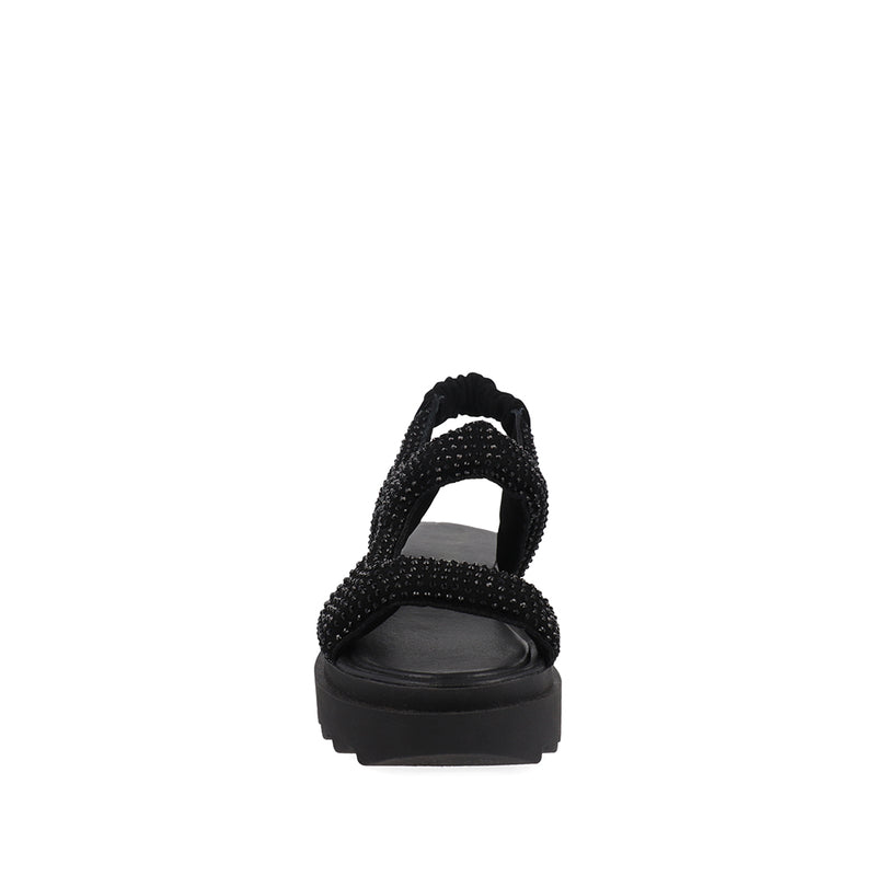 Sandalia Casual Trender Color Negro Para Mujer