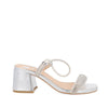 Sandalia de Tacon Trender color Plata para Mujer