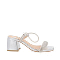 Sandalia de Tacon Trender color Plata para Mujer