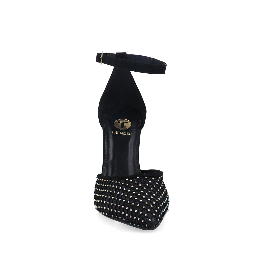 Zapatilla de Fiesta Trender color Negro para Mujer