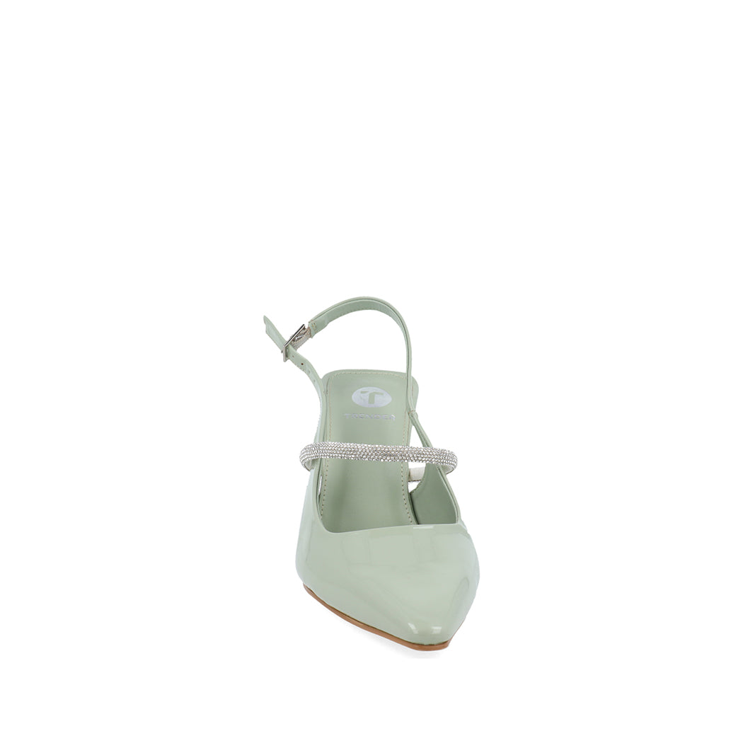 Zapatilla de Fiesta Trender color Verde para Mujer