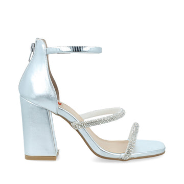 Zapatilla de Fiesta Trender color Plata para Mujer