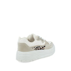 Tenis Urbano Trender color Latte con Blanco para Mujer
