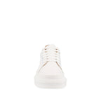 Tenis Urbano Trender color Blanco con brillo plateado para Mujer