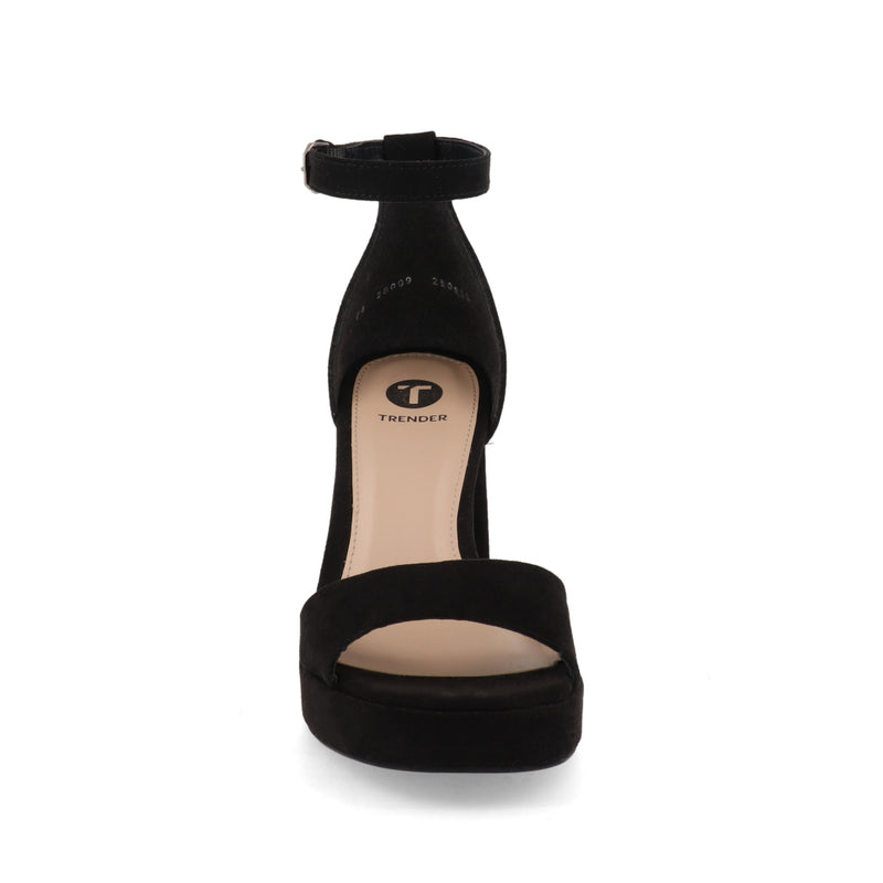 Sandalia de Tacón Trender color Negro para Mujer