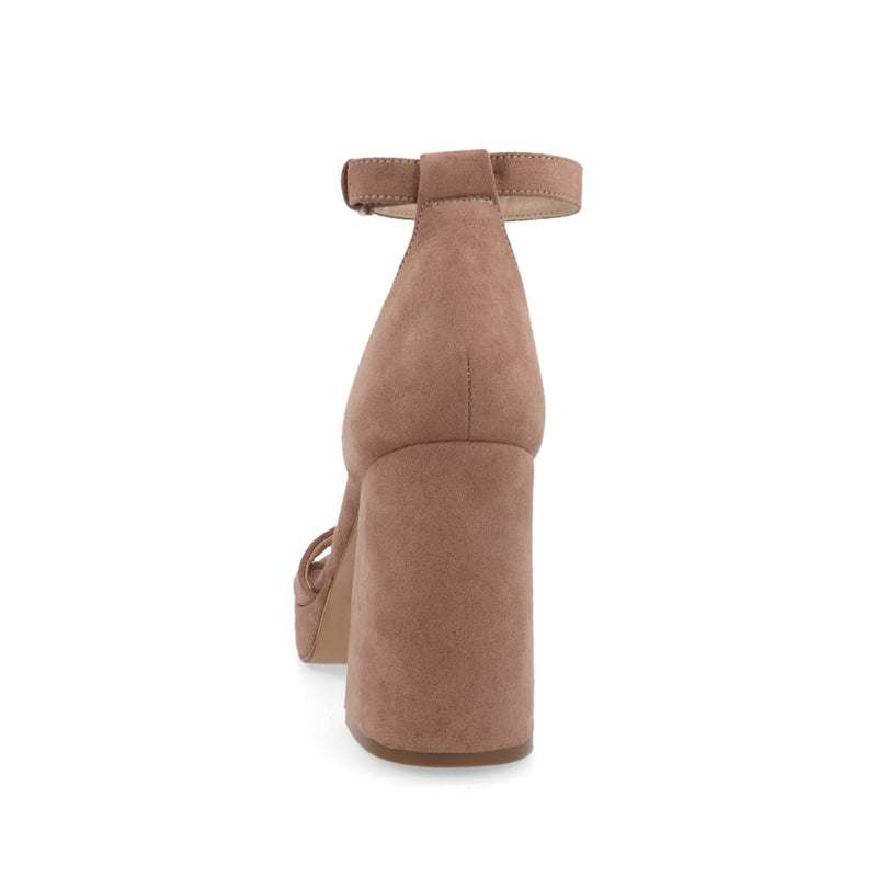 Sandalia de Tacón Trender color Capuchino para Mujer