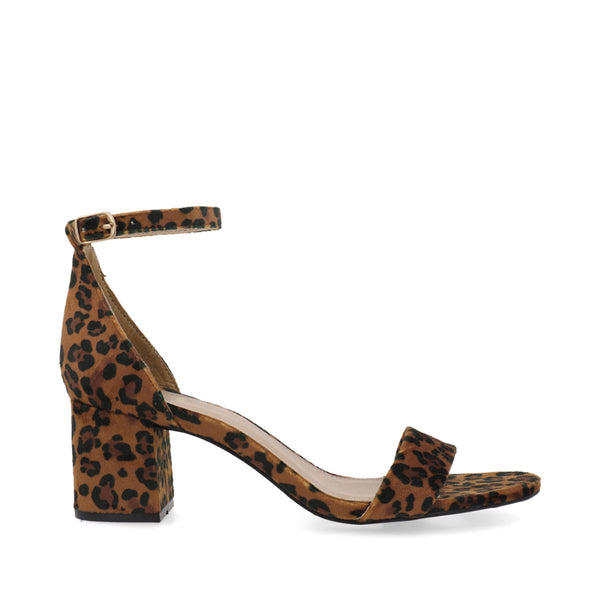 Sandalia de Vestir Trender color Café Leopardo para Mujer