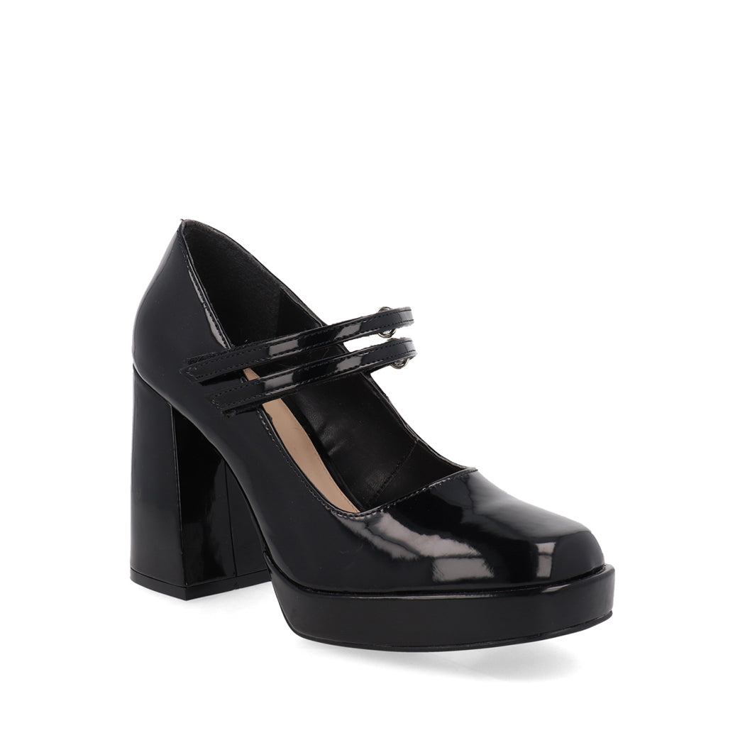 Zapatilla De Vestir Trender color Negro Charol para Mujer