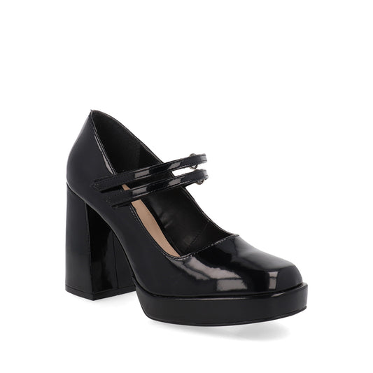 Zapatilla De Vestir Trender color Negro Charol para Mujer