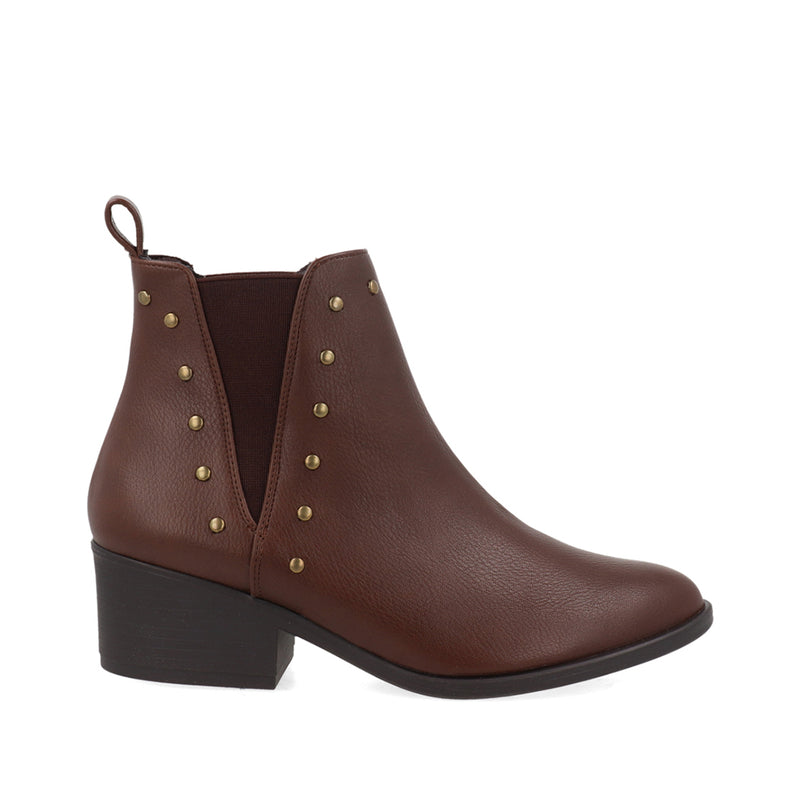 Botin Casual Xlondres color Moka para Mujer