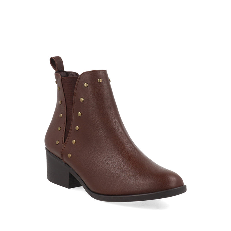 Botin Casual Xlondres color Moka para Mujer