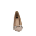 Zapatilla de Vestir Trender color Beige para Mujer con detalle de moño