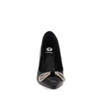 Zapatilla de Vestir Trender color Negro para Mujer con detalle de moño