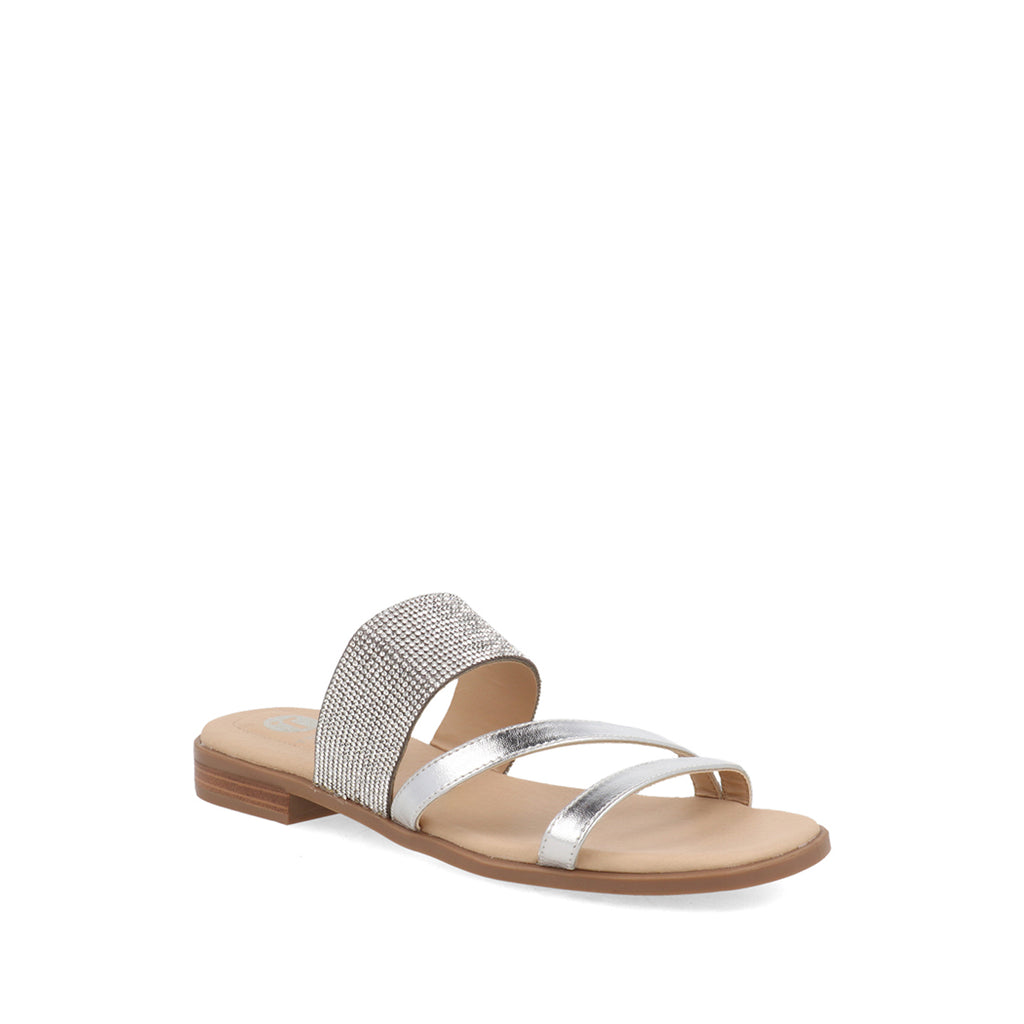 Sandalia Casual Trender color Plata para Mujer