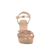 Sandalia Casual Trender color Oro para Mujer