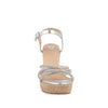 Sandalia Casual Trender color Plata para Mujer